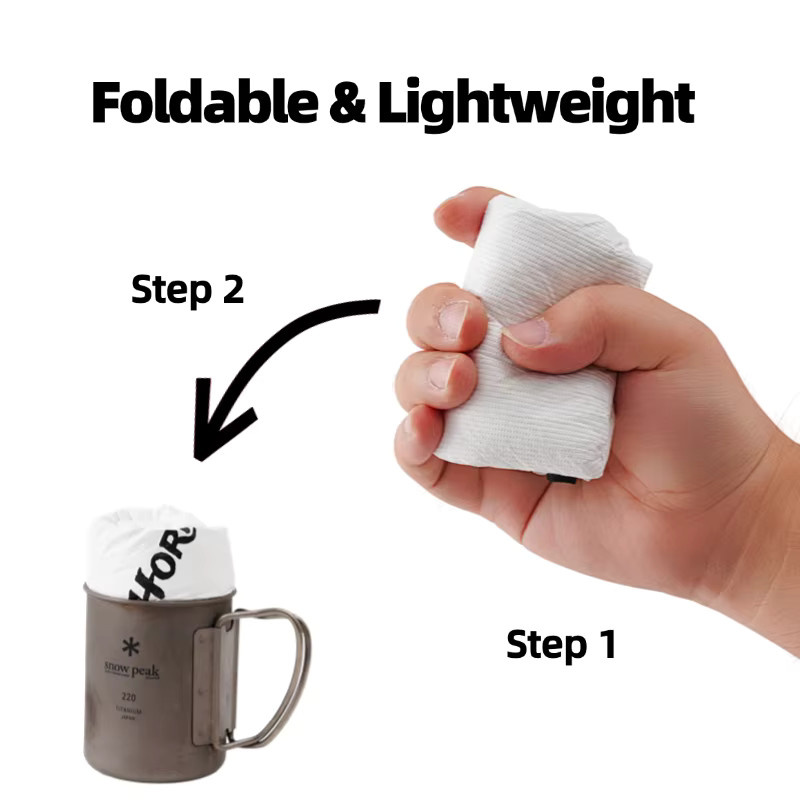 HODR GEAR Outdoor Tyvek Isolierte Lebensmitteltasche in Weiß für gefriergetrocknete Mahlzeiten und Campingausrüstung - Bild 4