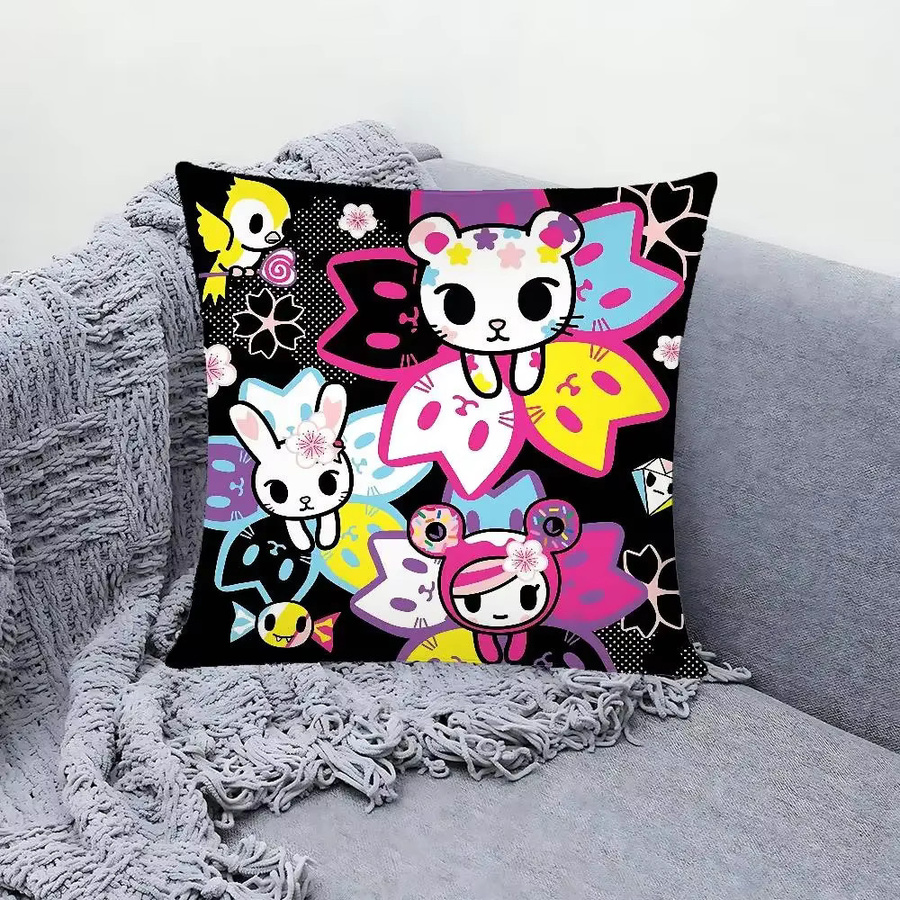 52TOYS T-Tokidoki-Es Kissenbezug aus Polyester mit Reißverschluss, B/B/H: 40 x 40 x 40 cm - Bild 3
