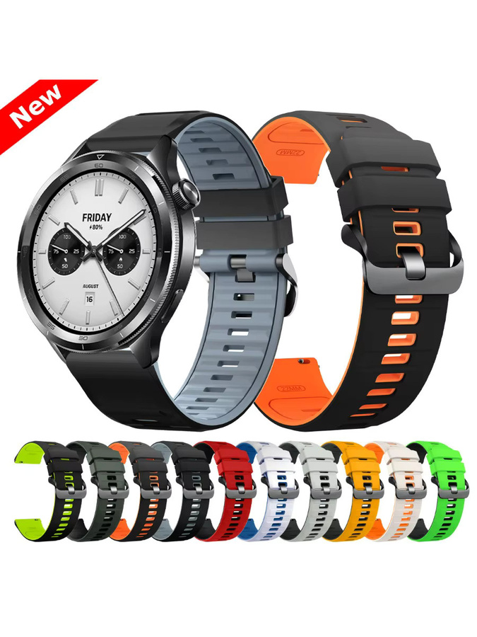 Uhrenarmband Silikon, 22mm, Xiaomi Mi Watch S4 Sport/S2/S3/S1 Pro, Unisex - Bild 5