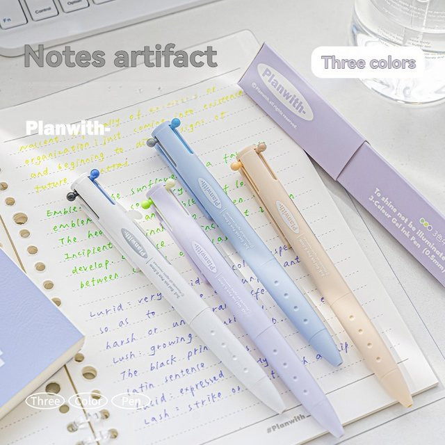Dreieckiger Gel-Stift in Multicolor für Schüler und Studenten zum Notizenmachen - Bild 1