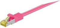 Goobay Patchkabel RJ-45 SFTP Cat 7 Ethernet LAN Kabel in Pink - Bild 1