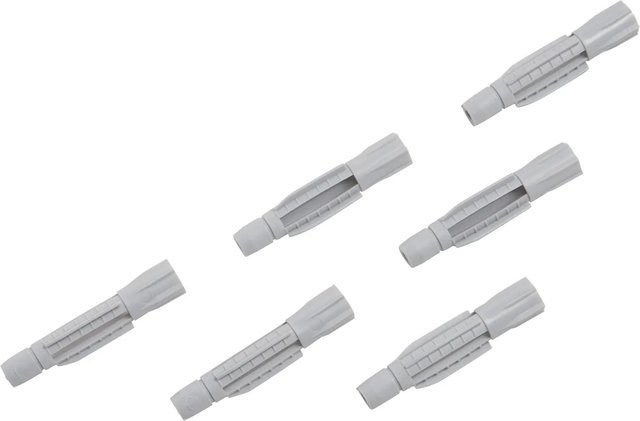 LUX-TOOLS Allzweckdübel aus Nylon in Grau, Durchmesser: 10 mm, Länge: 56 mm, 6 Stück - Bild 1