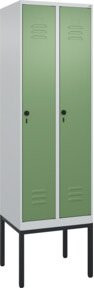 C+P Spind Classic PLUS Garderobenschrank mit 2 Abteilen, Gestell aus Stahl, H x B x T: 212 x 60 x 50 cm - Bild 1