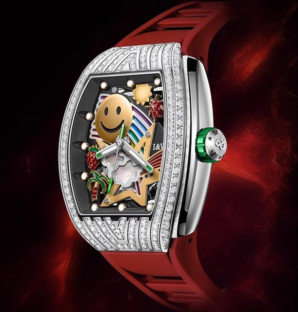 GRMONTRE Armbanduhr Automatik, Edelstahl, Silikon, Schwarz, Herren - Bild 1