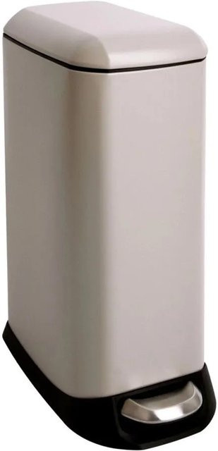 Svita TS12 Mülleimer Treteimer mit Inneneimer und Soft-Close in Beige, Höhe: 35 cm, Breite: 20 cm, Tiefe: 24 cm - Bild 1