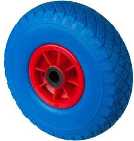 BS Polyurethanrad in Blau mit einem Raddurchmesser von 260 mm - Bild 1