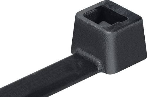 HellermannTyton Kabelbinder UB200B-B-PA66-BK Schwarz 198 mm x 3,50 mm 100 Stück - Bild 1