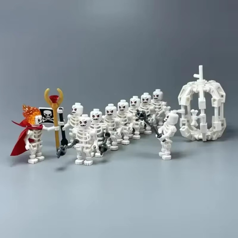 Undead Warrior Brick Toys Skelettsoldaten, Ninja Bone People, Fantasy - Bild 1
