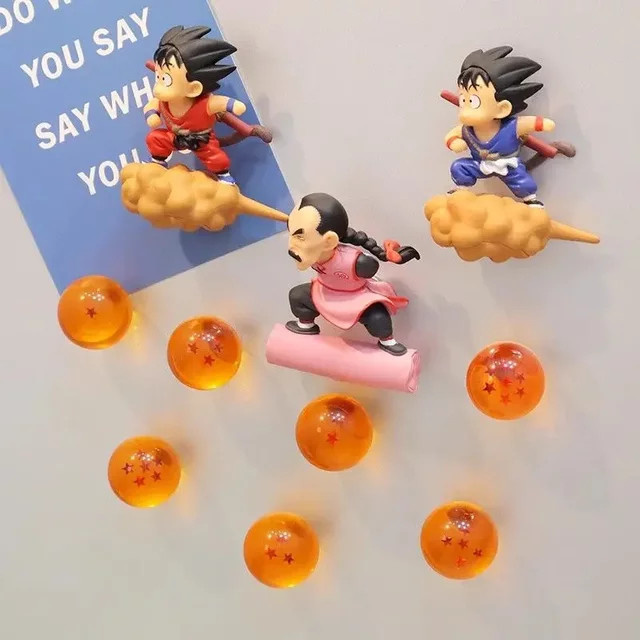 Bandai Dragon Ball Goku Kühlschrankmagnet, Figur Modell, Magnetische Dekoration - Bild 1
