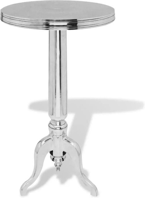vidaXL Beistelltisch rund aus Aluminium in Silber, Höhe: 76 cm, Durchmesser: 76 cm - Bild 1