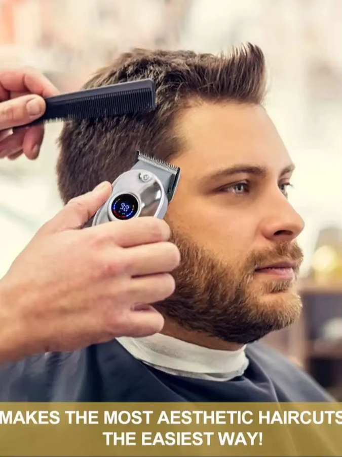 Hatteker Herren-Haarschneidemaschine, silver - Bild 6