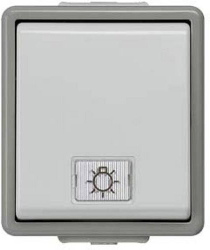 Siemens DELTA fläche Ausschalter IP44 Aufputz dunkelgrau/hellgrau 10A 250V 5TA4711 - Bild 1