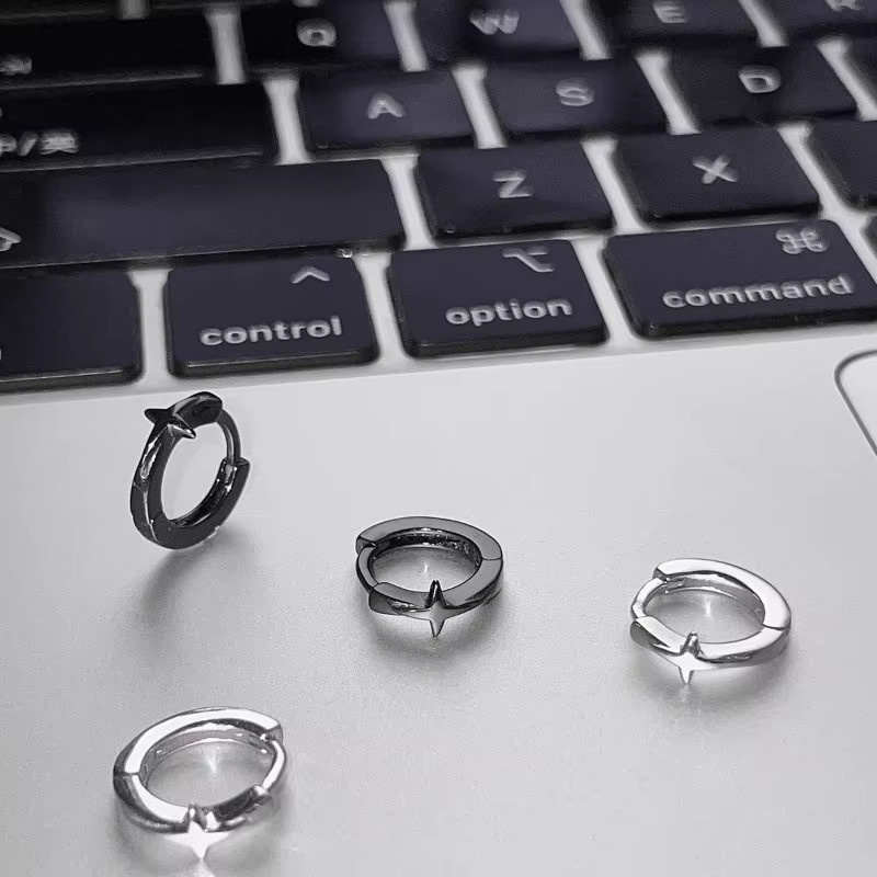 PANJBJ Stern-Ohrring, 925 Silber, Damen - Bild 1