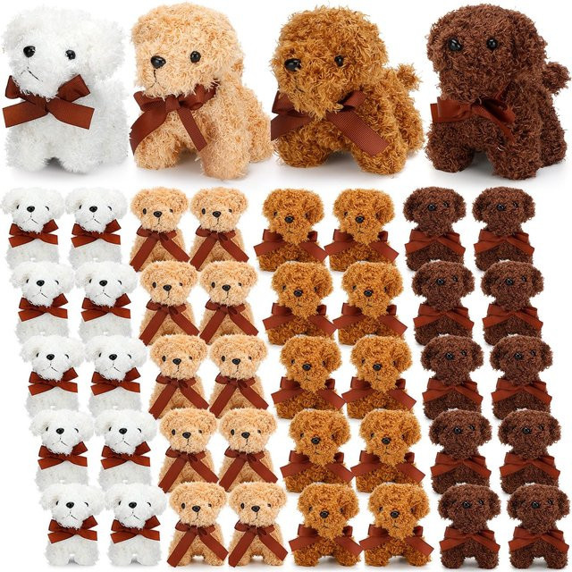 Wucifang Bags Mini Plüschhunde, Kuscheltier, 24-teiliges Set, ab 3 Jahren - Bild 1