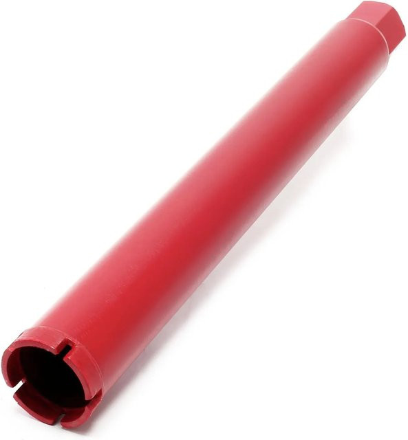 Wiltec Diamantbohrkrone für Fliesen als Kernbohrer für Nass- und Trockenbohren, Durchmesser: 51 mm, Farbe: Rot - Bild 1
