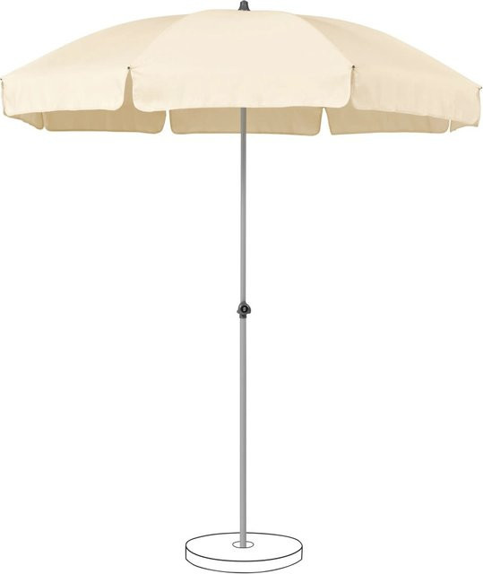 Suncomfort by Glatz Marktschirm Ecru mit Handöffner und UPF 50+ aus Polyester-Gewebe - Bild 1