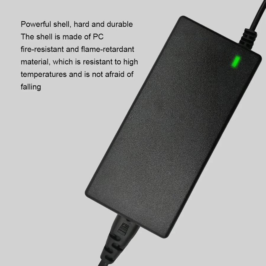 Lithium-Batterie Ladegerät 42V 2A mit 5 DC-Steckern in Schwarz für E-Roller und Elektrofahrzeuge - Bild 4