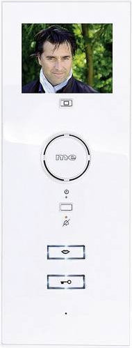 M-e modern-electronics VDV-503 WW Vistadoor Video-Türsprechanlage Kabelgebunden Inneneinheit für 1 Familienhaus in Weiß - Bild 1