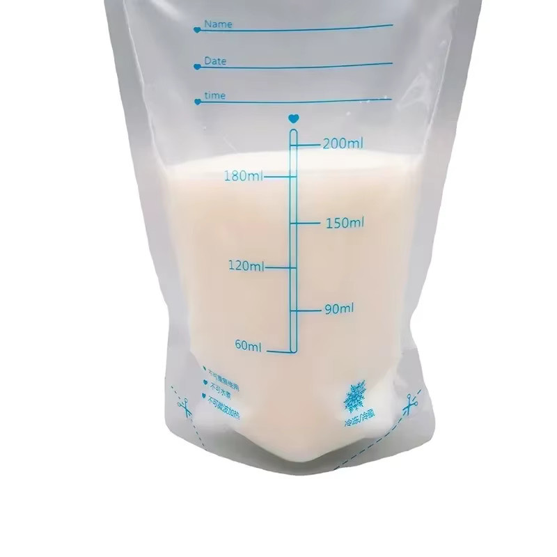 30 Stück transparente Muttermilch-Aufbewahrungsbeutel zum Einfrieren für Babynahrung mit 250 ml Füllmenge - Bild 5