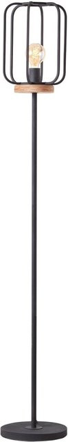 Brilliant Tosh Standleuchte aus Holz in Antik Holz und Schwarz Korund mit E27 Fassung - Bild 1
