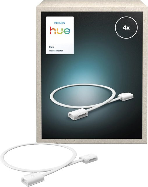 Philips Hue Flux Flexibel LED-Streifen Verbinder, 4 Stück, Weiß - Bild 1