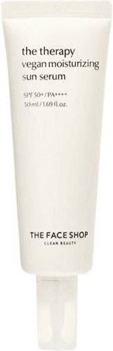 The Face Shop The Therapy Vegan Moisturizing Sun Serum SPF 50+, 50 ml, Niacinamid - Bild 1