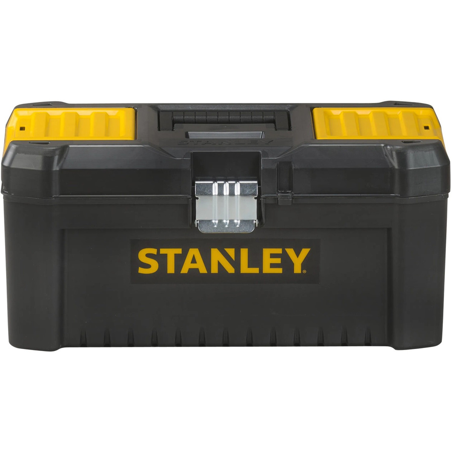 Stanley Werkzeugbox Essential aus Kunststoff mit Metallschließen, Schwarz, Breite: 40,64 cm, Höhe: 19,5 cm - Bild 4