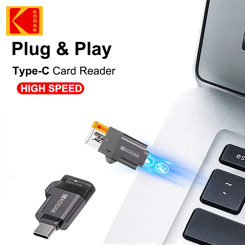 Kodak Micro SD-Kartenleser USB-C OTG-Adapter für Hochgeschwindigkeitsübertragung mit TF-Speicherkarte für iPhone, PC, Laptop und Galaxy Phones - Bild 4