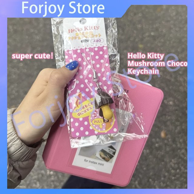Sanrio Hello Kitty Cartoon-Schlüsselanhänger, Pilzform - Bild 1