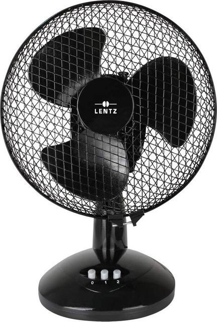LENTZ Tischventilator aus Kunststoff in Schwarz mit einem Durchmesser von ca. 30 cm - Bild 1