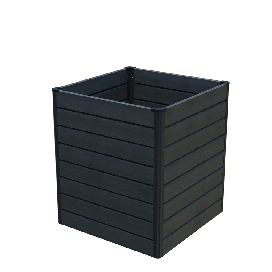 GroJa Hochbeet Solid Rhombus Cube in Steingrau mit Rhombus-Optik, B/T/H: 70 x 70 x 79 cm - Bild 2