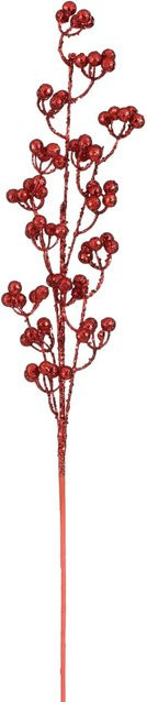 House of Seasons Künstlicher Beerenzweig in Rot, 80 cm - Bild 1