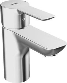 Hansa Waschtisch-Einhebelmischer Hansaligna XS in Chrom mit Ablauftop und Safety Stop - Bild 1