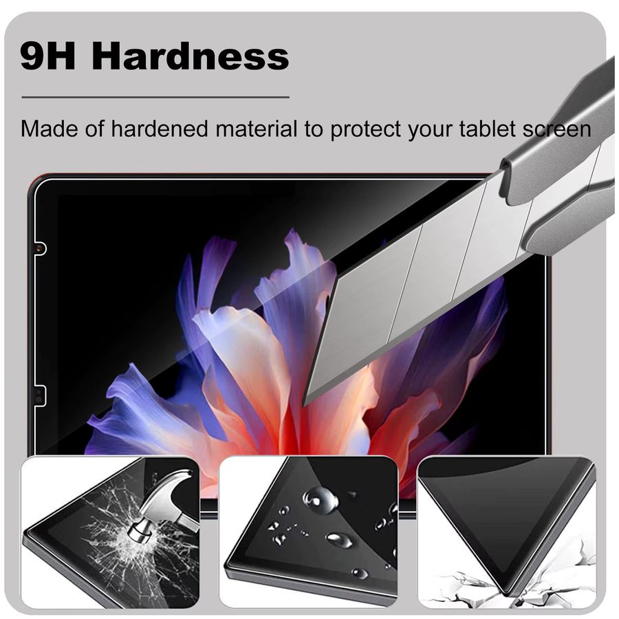 Blackview ZENO 1 Displayschutzfolie aus gehärtetem Glas, 8,0 Zoll, transparent, 9H Härtegrad, kratzfest und anti-fingerabdruck - Bild 4