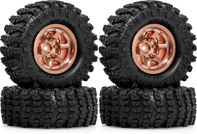 RS Räder Reifen Set Offset, Beadlock Räder, 1:18, 1:24, Zubehör - Bild 1