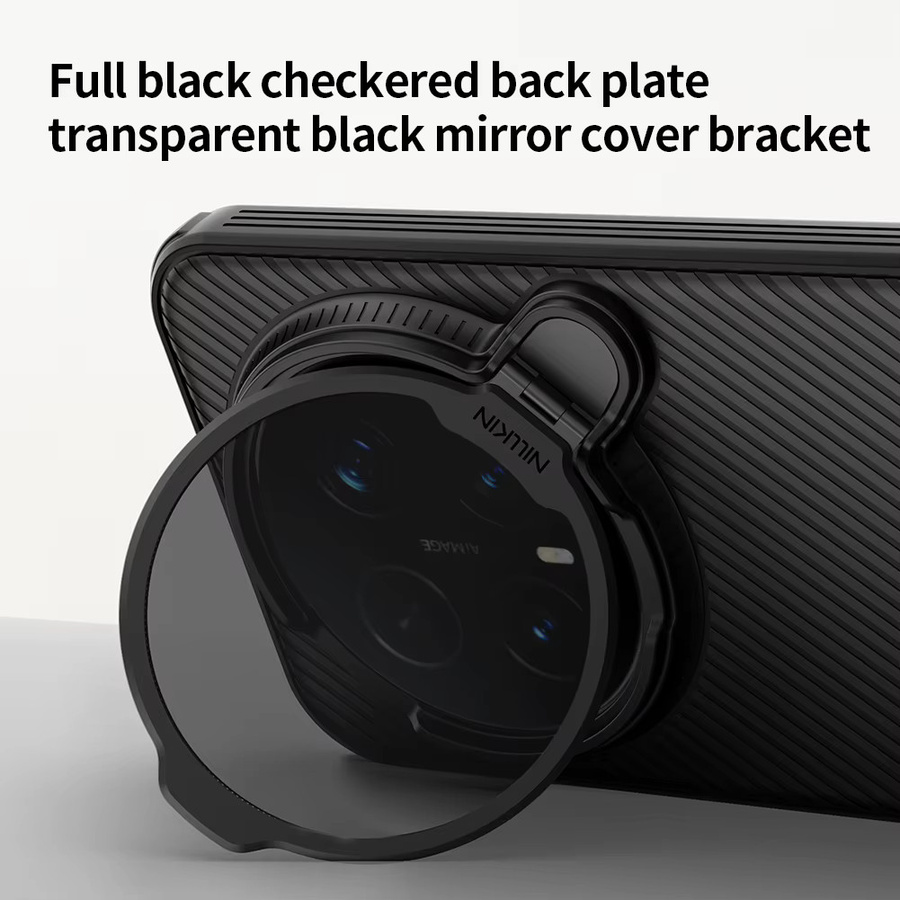 NILLKIN CamShield Magnetische Schutzhülle für Honor Magic 8 Pro 5G in Schwarz und Transparent mit Kamera-Abdeckung und integriertem Ständer - Bild 3