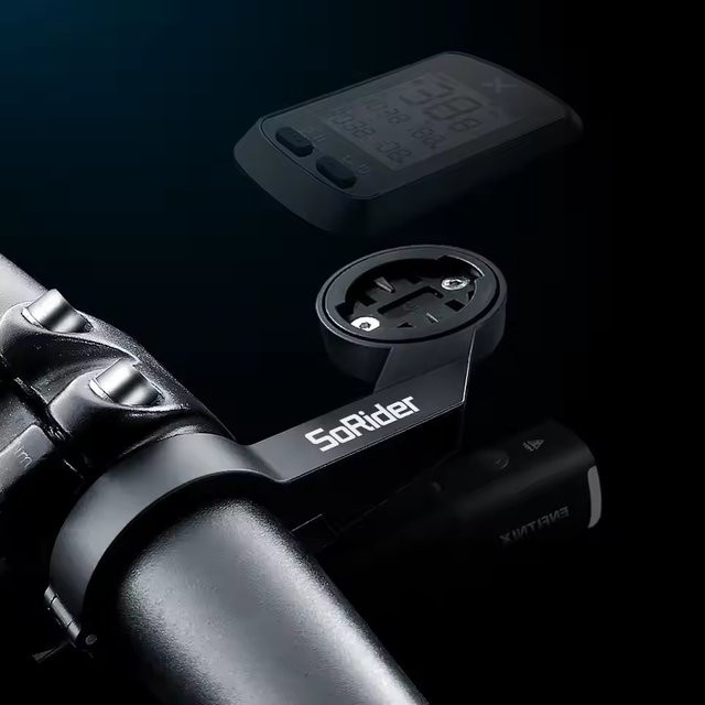 Bkptx BiKe Computer Halterung für Lenker in Schwarz, kompatibel mit Edge 540 530 830, IGPSPORT, XOSS G und Magene sowie CYCPLUS GPS Kilometerzähler - Bild 1