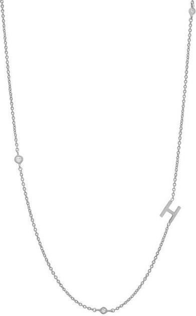 Andywen Halskette, 925 Silber, Gold, Buchstabe AM, Damen, 45cm - Bild 1