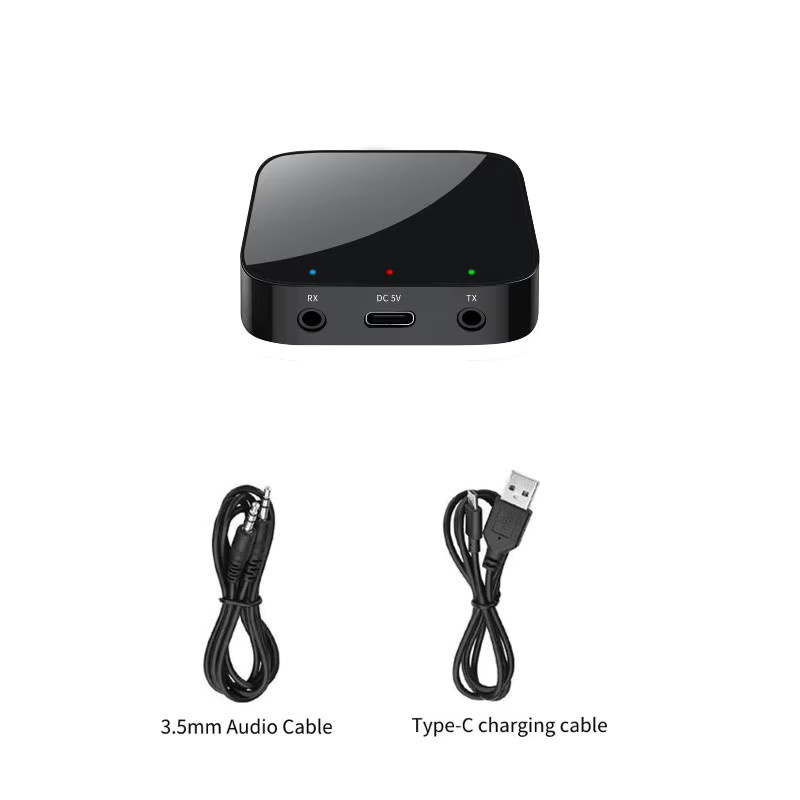 kebidumei 2 in 1 Bluetooth 5.3 Audio Adapter als Sender und Empfänger mit 3,5mm Aux Anschluss in Schwarz - Bild 6