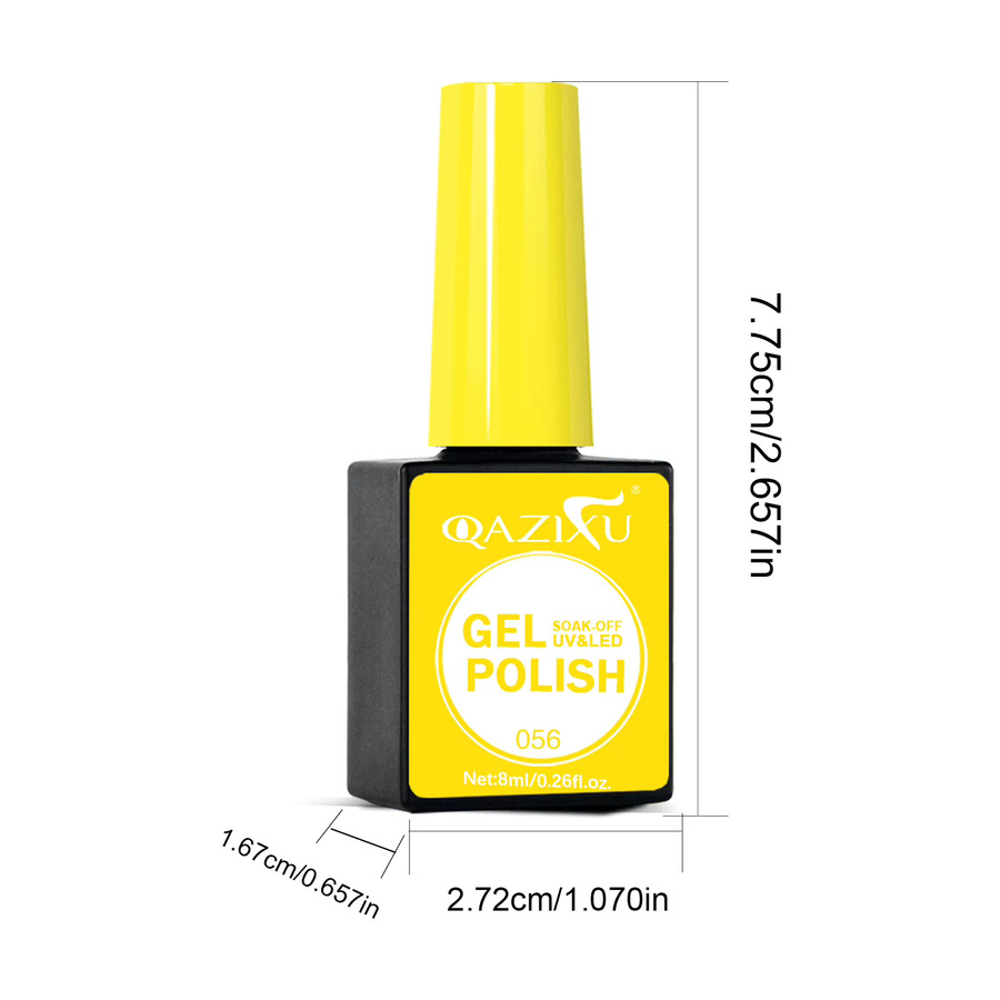 QAZIXU Gel-Nagellack, Orange und Gelb, Glänzend, Damen - Bild 2