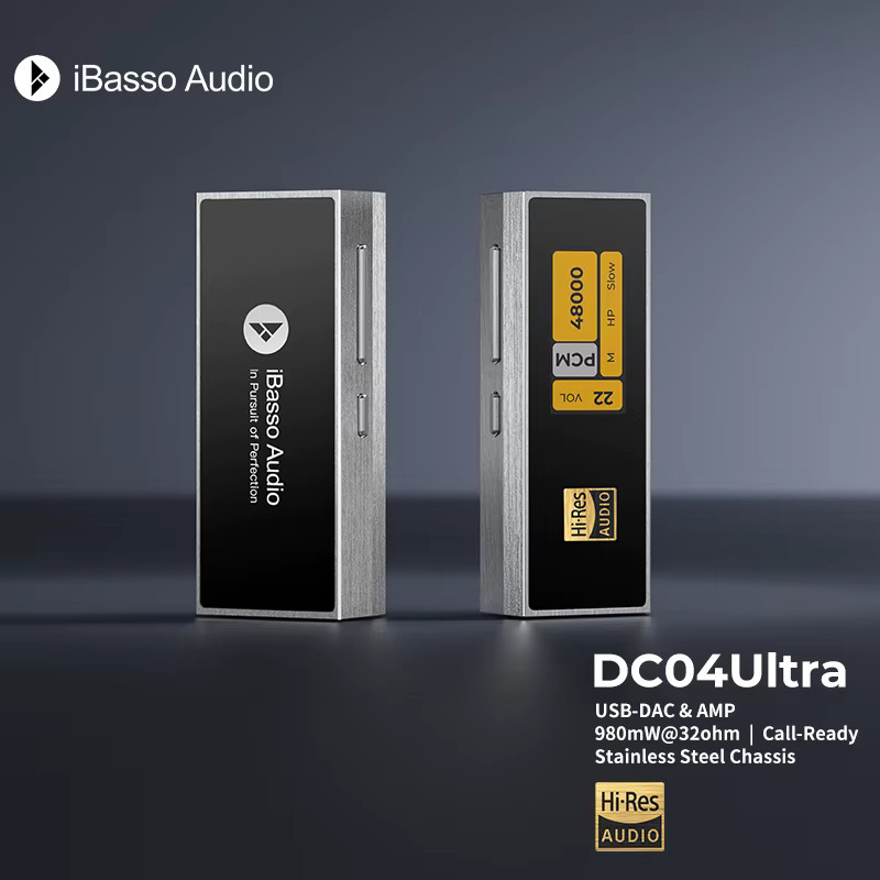 IBasso Jr. DC04 Ultra Tragbarer USB-C DAC Verstärker mit 4,4mm Kopfhöreranschluss in Silber - Bild 3