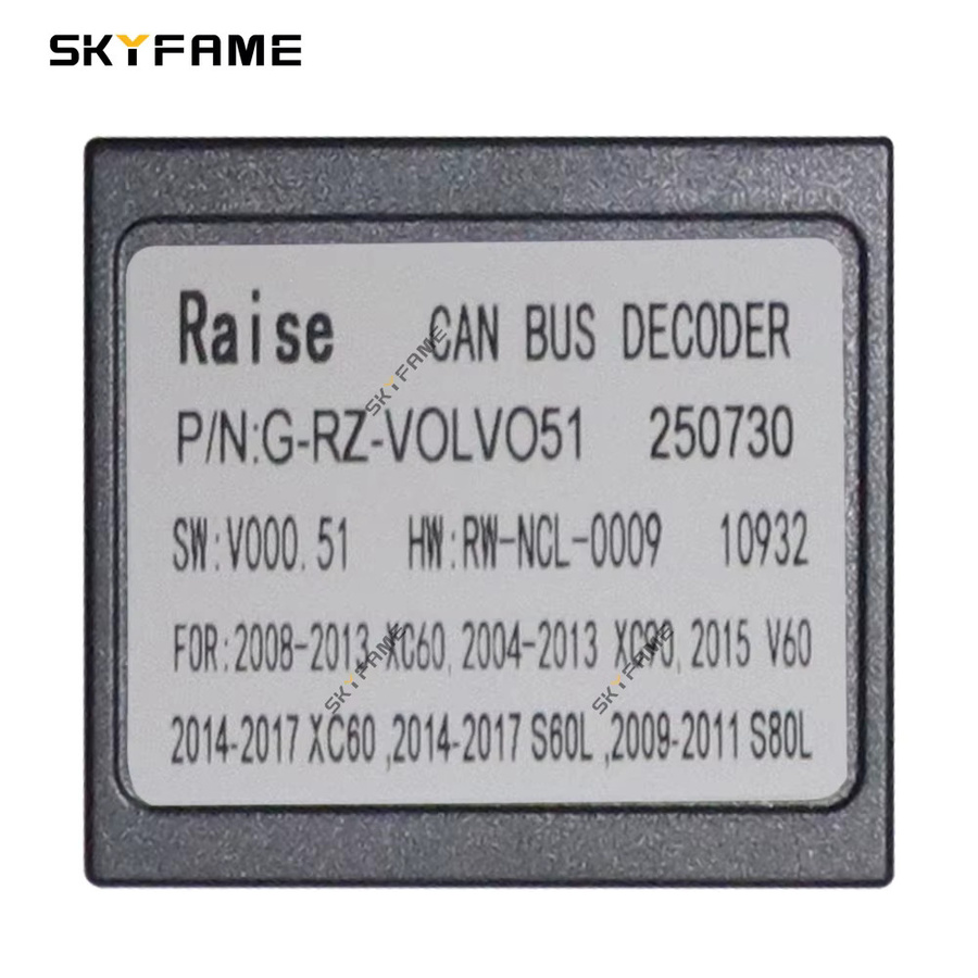 SKYFAME Auto 16pin Kabelbaum Adapter mit Canbus Box Decoder für Android Radio, Schwarz, passend für Volvo S60 XC60 V60 - Bild 6