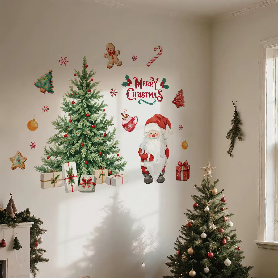 BRUP Weihnachts Wandtattoo aus PVC in Mehrfarbig für deine Heimdekoration - Bild 3
