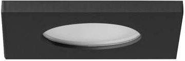 Brumberg Einbauleuchte 37006080 in Schwarz, quadratisch mit Glas und Edelstahl, IP54 - Bild 1