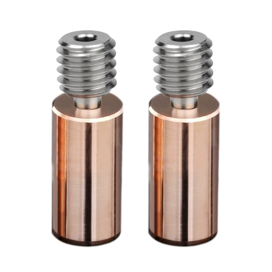 Kreativität Bimetall Heatbreak aus Titanlegierung mit Kupferbeschichtung für V6 Throat 1,75 mm, kompatibel mit Sidewinder X1 X2 und Genius Hotend - Bild 3