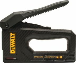 DEWALT 2-in-1 Karbonfaser Handtacker und Nagler für 6-14mm Klammern und 12-15mm Stiftnägel, Schwarz, DWHT80276-0 - Bild 1