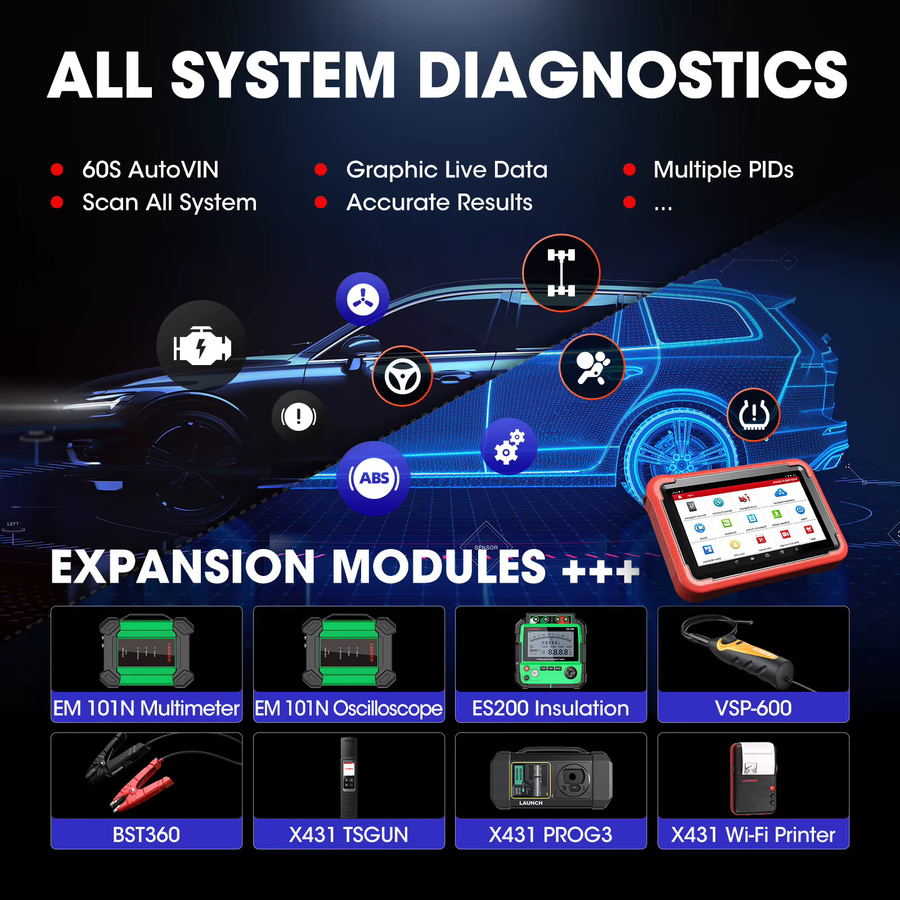 LAUNCH X431 PRO V5.0 OBD2-Scanner Diagnosegerät für die Fahrzeug-Autodiagnose - Bild 5