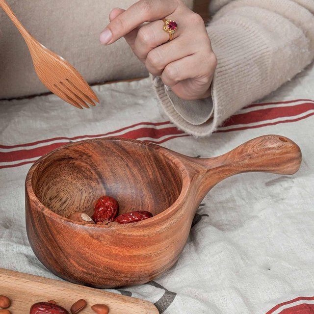 Holz-Sauna-Schöpfkelle von SunshineTek in Braun - Bild 1
