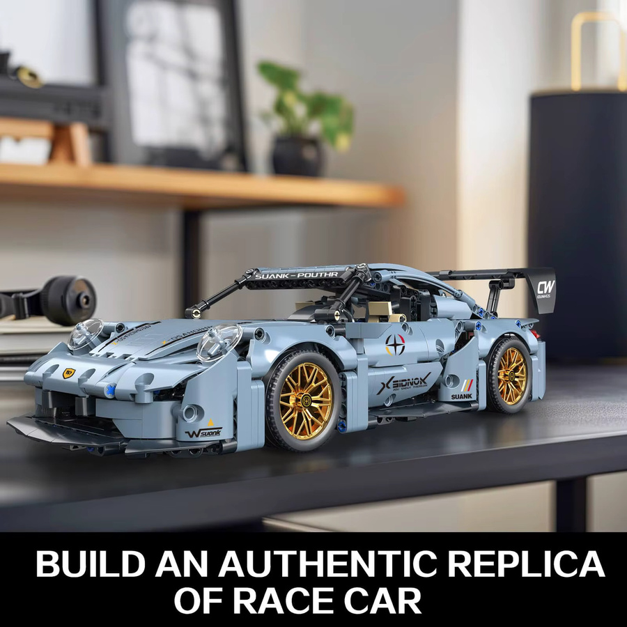 TOYLINX Sport-Rennwagen-Bausatz, Rennmodellauto, 1:14, ab 6 Jahren - Bild 3