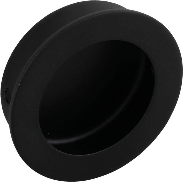 Technik Team Muschelgriff Edana II aus Edelstahl in Schwarz Matt mit Ø 40 mm - Bild 1